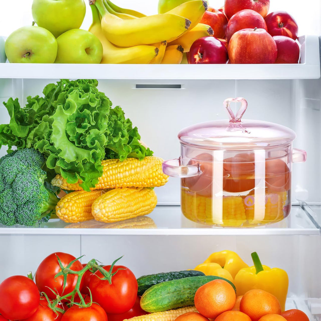 Happyyami Klarer Glastopf Glaspan Hitzebeständige Glas Kochtopf Suppentopf Für Küche Restaurant Koch