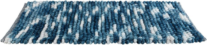 WENKO Badteppich Urdu Blau, Badematte, sicher, weich, fusselfrei 0 x 90 x 60 cm Blau, 0 x 90 x 60 cm