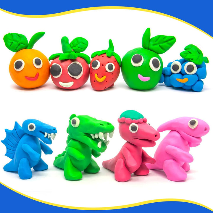 Kinder Knete Set - 36 Farben Ofen backen Polymer Clay Set gehören 5 Modellierwerkzeug und Schmuckzub
