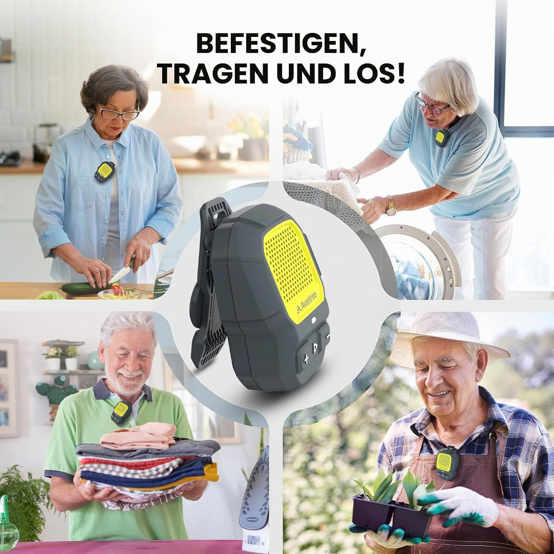 Avantree HomeBuddy - Auracast Mini-Lautsprecher mit IP67 in Gelb, Gelb