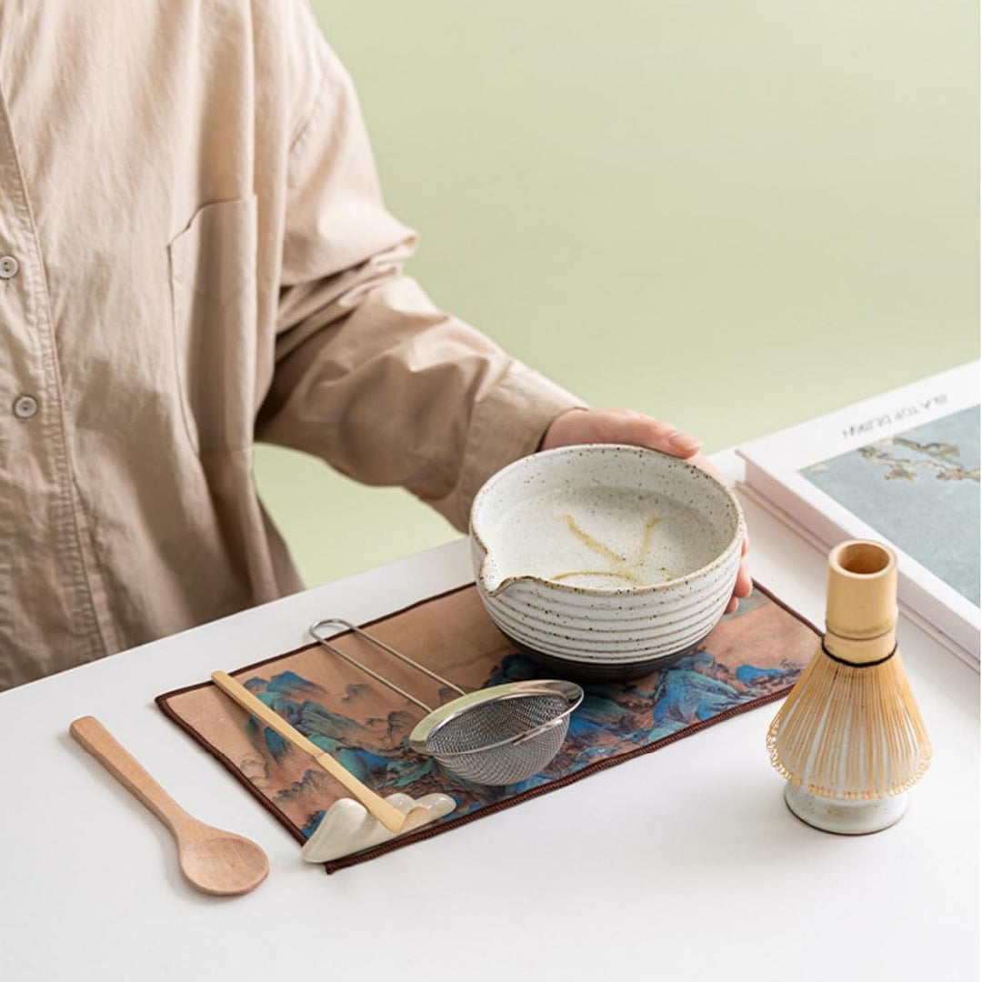 Matcha Set – Macha Tea Set 8 StüCk Matcha Tee Set Mit Matcha Besen Matcha Schale Matcha Sieb Schaufe