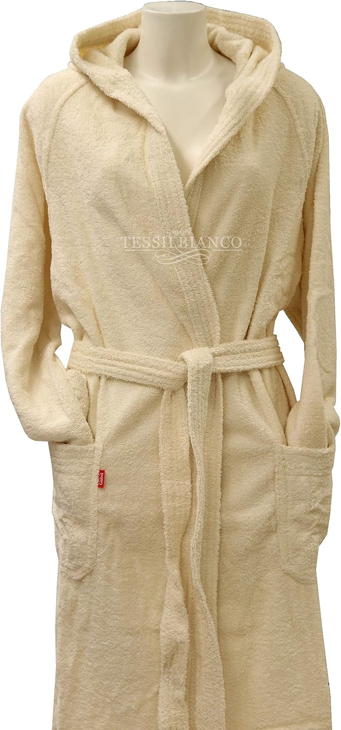 Gabel 09100 109 Erwachsene Bademantel, 100% Baumwolle 1x1x1 cm Beige (5b), Beige (5b)