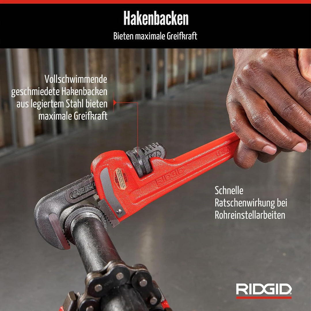 RIDGID 31015 Modell 12" gerade Rohrzange für schwere Beanspruchung, 12" Sanitär-Schraubenschlüssel 1
