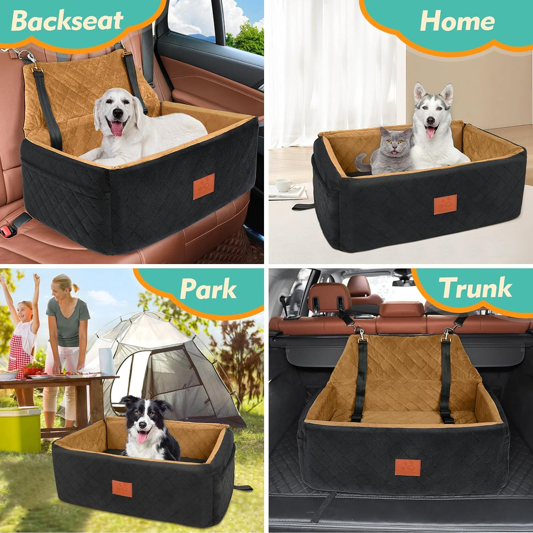 Hunde Autositz für Grosse&amp;Mittlere Hunde,Hundesitz Auto für unter 55 lbs oder 2 kleine Hunde,Waschba