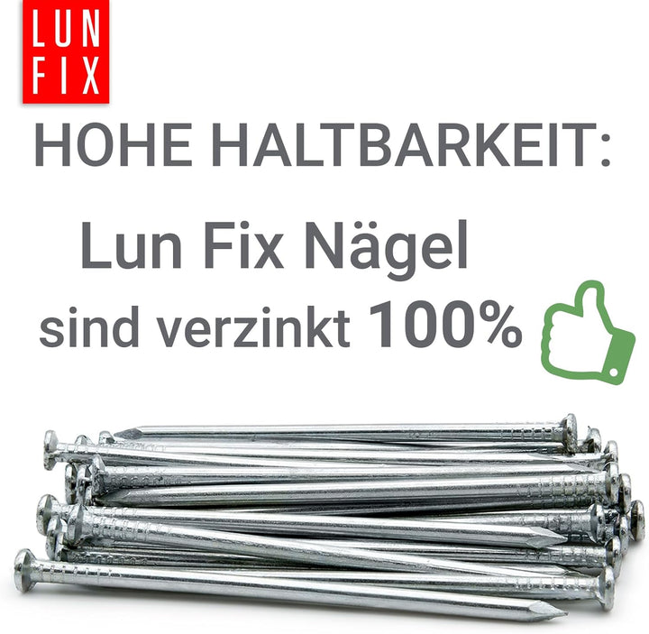 Stahlnägel 4,6 x 125 mm - 5kg (ca. 400 stk.) Holznägel für Bauarbeiten Verzinkte Baunägel Nägel 125m