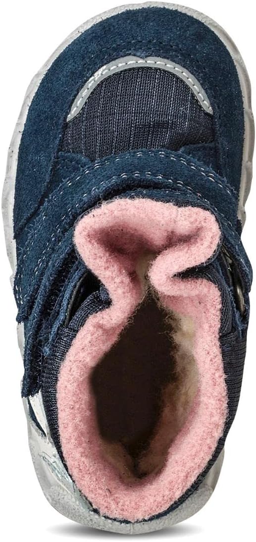 Superfit Mädchen Icebird Warm Gefütterte Gore-tex Schneestiefel 35 EU Weit Blau Rosa 8010, 35 EU Wei