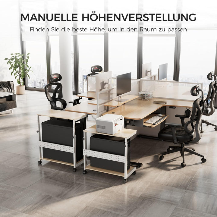 EUREKA ERGONOMIC Höhenverstellbarer Computer Tower Ständer, PC Ständer für PC-Tower, Mobiler PC-Gehä