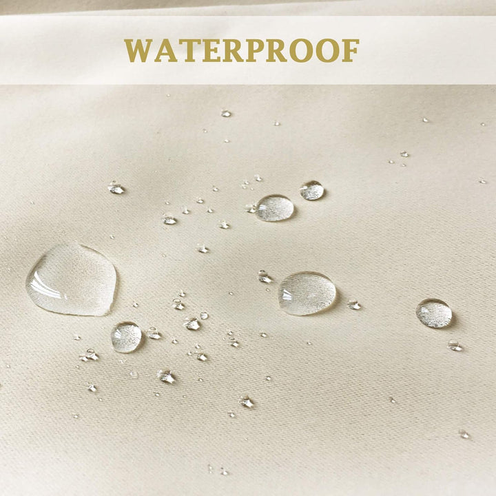 ele ELEOPTION Outdoor Vorhänge Wasserabweisend, UV Schutz Outdoor Vorhang mit Ösen,Winddicht Blickdi