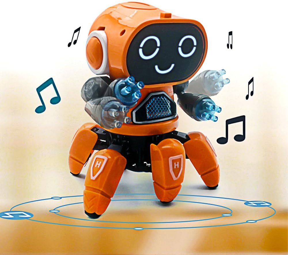 YATOSEEN Kinder Roboter Spielzeug, Begleitroboter für Kinder, mit Bunter Lichtprojektion, Tanzen, Si