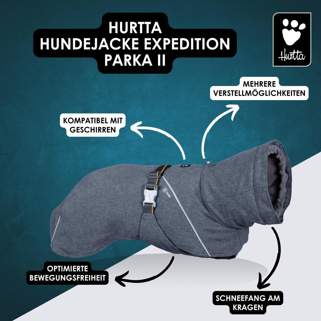 Hurtta Expedition Parka II Hundemantel (Grün, 28) Grün 28, Grün 28