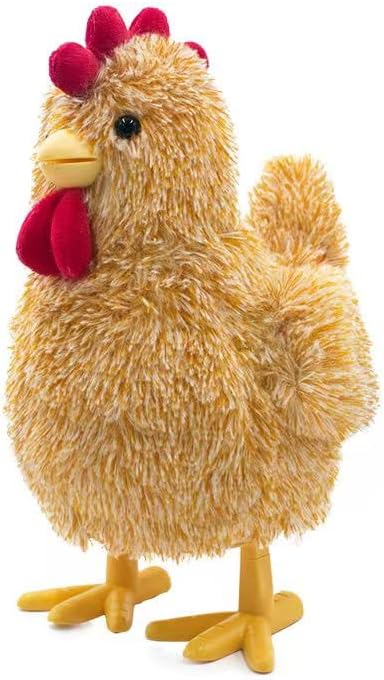 YH YUHUNG Interaktives Mama-Huhn Plüschspielzeug, Geht Singt und Legt Eier, Elektronisches Bauernhof