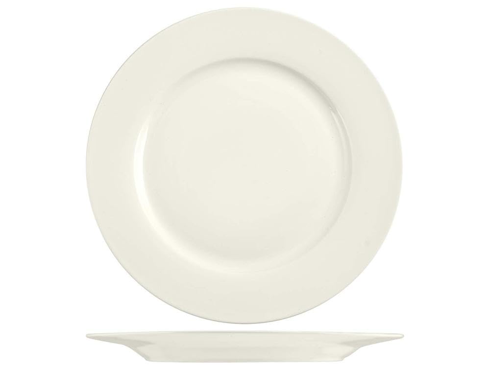 H&h set 12 piatti piani new bone china cm 26