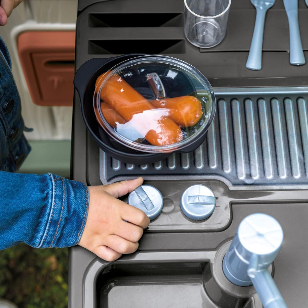 Smoby Life - Sommerküche Zubehör - Outdoor-Spielküche für Kinder mit Grill, Spüle, Zubehör - Passend