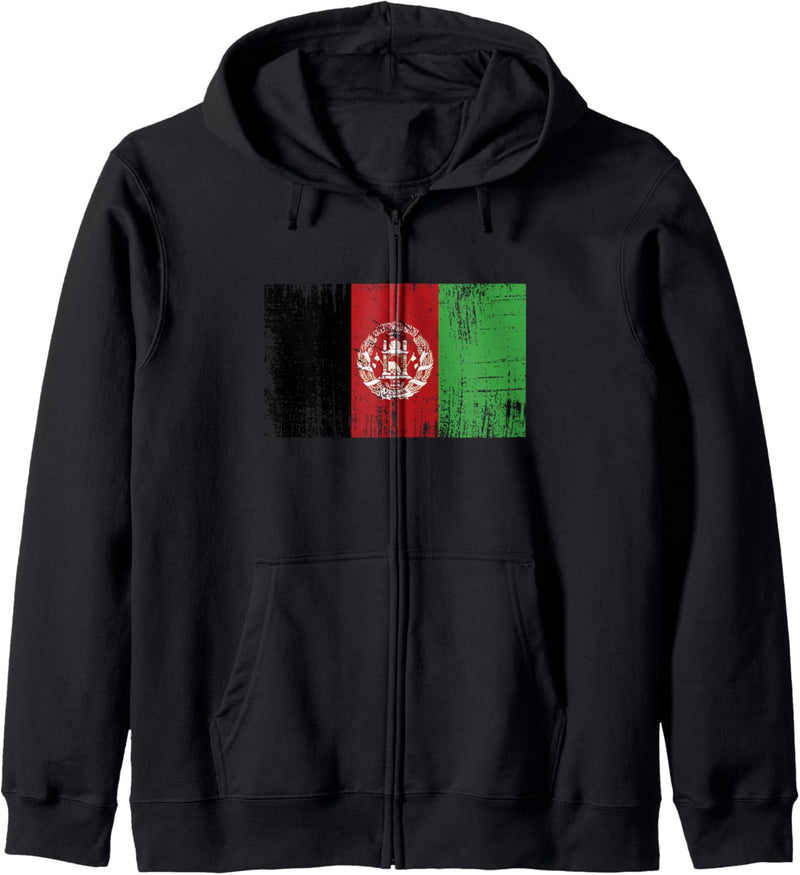 Afghanistan Flagge Afghanische Fahne Geschenk Fussball-Fan Kapuzenjacke