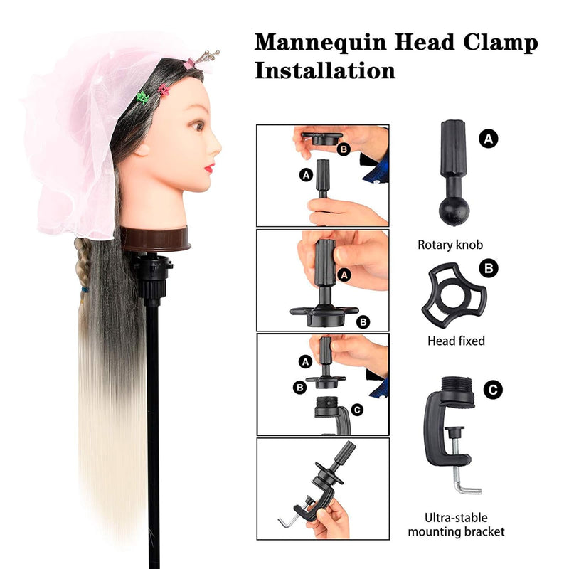 Trainingsköpfe 100% von dem Hochtemperaturfaser Haar Hairdressing Cosmetology Mannequin Frisierkopf