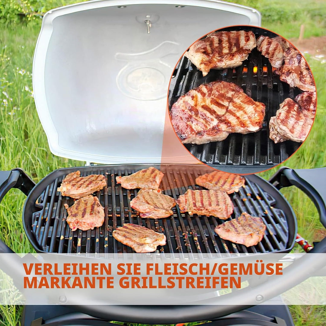 QuliMetal 7584 7646 Grillroste für Weber Q3200, Q300, Q3000, Q3100, Q320, 57060001, 586002, 426001,