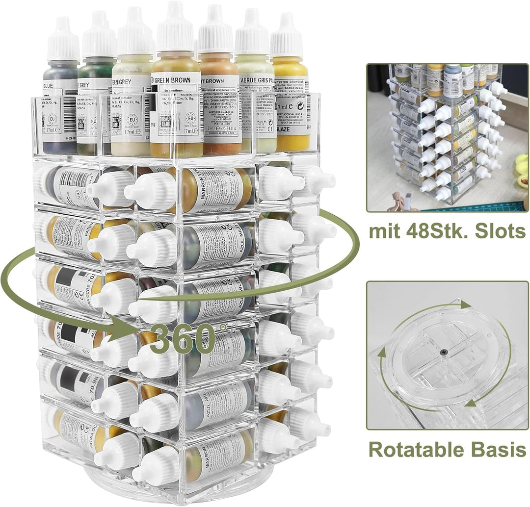 Evemodel 1 Set Modell Farbflasche Organizer Flaschenhalter Tabletop Farben Aufbewahrung (Regal)