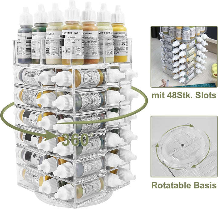 Evemodel 1 Set Modell Farbflasche Organizer Flaschenhalter Tabletop Farben Aufbewahrung (Regal)