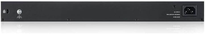 Zyxel 24-Port Gigabit Switch | Smart Managed | Rackmontage und lüfterloses Design | VLAN, IGMP, QoS