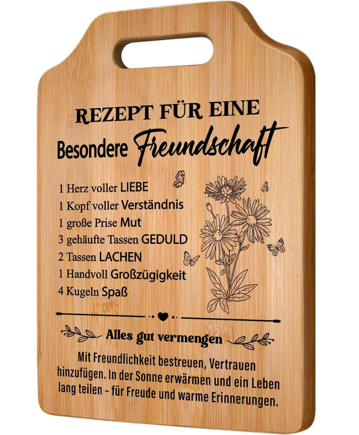 Beste Freundin Geschenke, Bambus Schneidebrett, Geschenk für Beste Freundin zum Geburtstag, zur Hoch