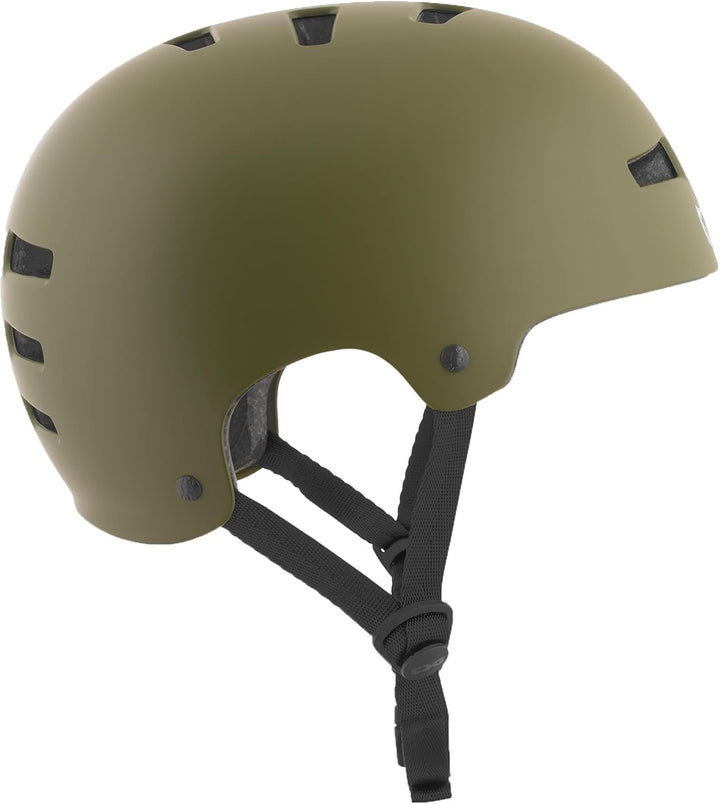 TSG Helm Evolution Solid Color L/XL (57-59cm) grün (satin olive), L/XL (57-59cm) grün (satin olive)