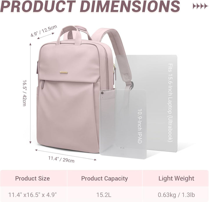 GOLF SUPAGS Laptop Rucksack für Damen Casual Daypack für Reise Arbeit Schulrucksack Teenager passend
