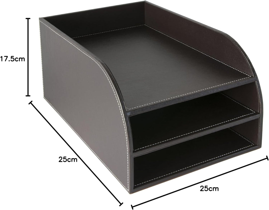 Osco BPU3TT Luxus Faux Leder, Büromaterial-Bürobedarf, braun Braun Single, Braun Single