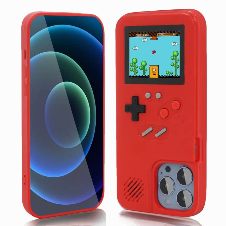 WeLohas Gameboy-Hülle für iPhone 6/6s/7/8, Retro 168 Klassische Handheld-Spiele, Farb-Video-Display-