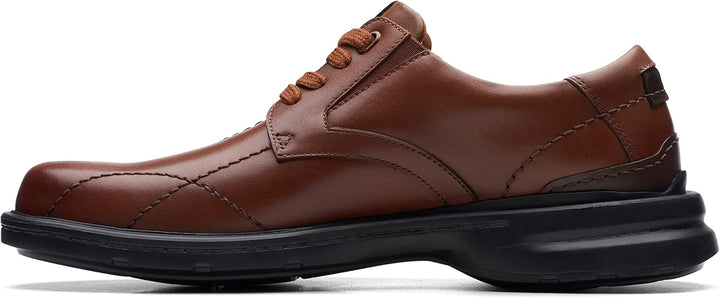 Clarks Herren Gessler SpitzeOxford 39.5 EU Weit Dark Tan Leder, 39.5 EU Weit Dark Tan Leder