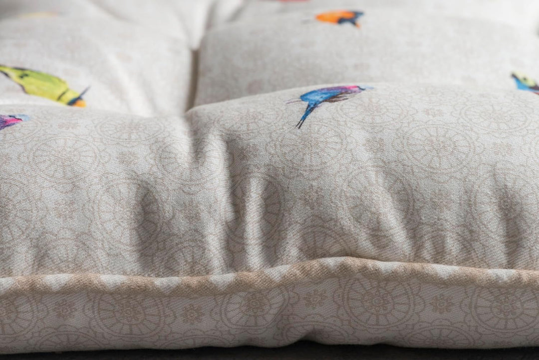 Maison d' Hermine Birdies on Wire Satz von 2 Sitzkissen 40 cm x 40 cm | Ostern, Birdies On Wire