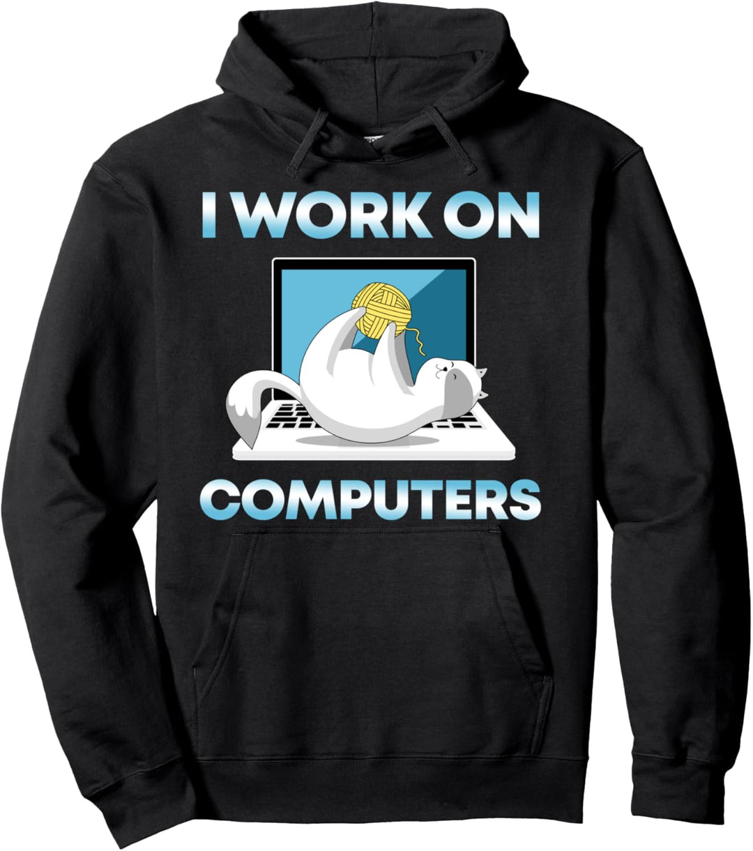 Katzen I Computer I Entwickler I Programmierer Katzen Pullover Hoodie