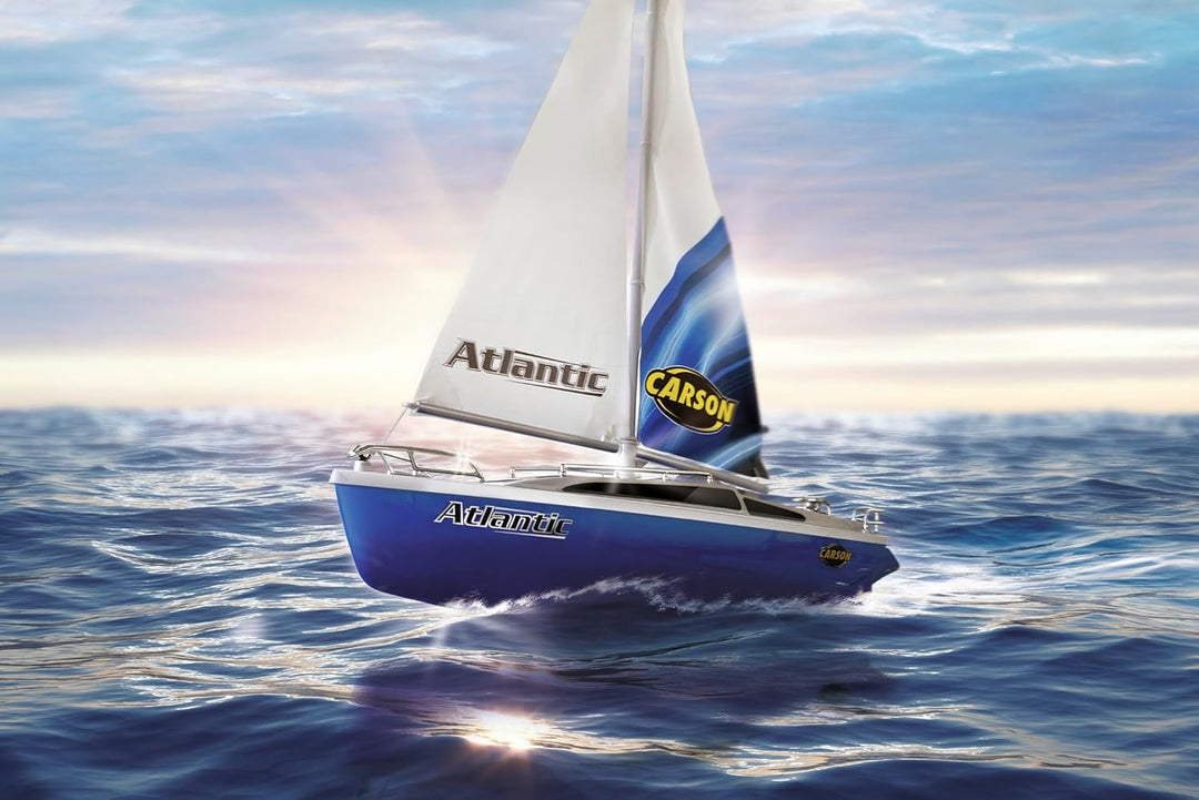Carson 500108053 Segelboot Atlantic 2.4GHz 100% RTR - Ferngesteuertes Boot, RC Boot, Ferngesteuertes
