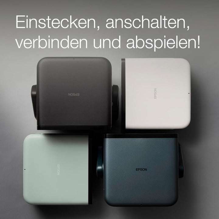 Epson EpiqVision EF-22B tragbarer Mini-Laserprojektor, Full-HD 1.080, 3LCD, 1.000 Lumen, bis zu 150-