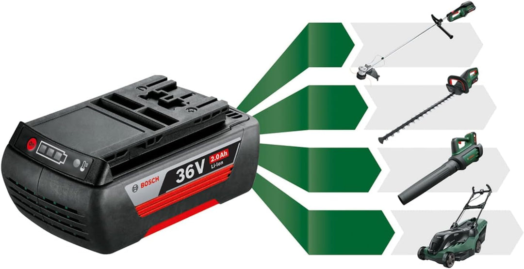 Bosch Home and Garden Lithium-Ionen Akku (36 Volt System, 4,0 Ah, im Karton), schwarz, F016800346