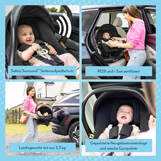 Graco SnugLite™ i-Size R129 Babyschale, ab Geburt bis ca. 12 Monate (40 bis 75 cm), leicht, kompatib