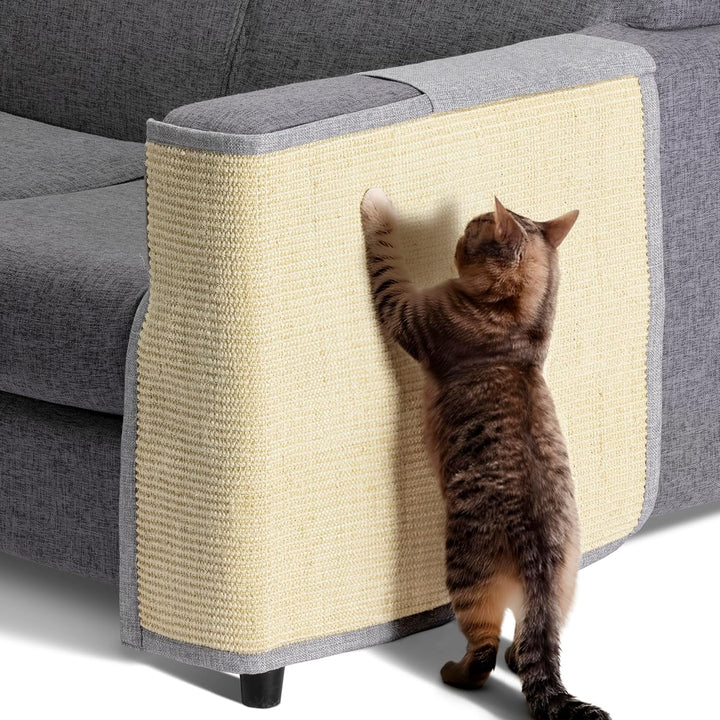 Navaris Katzen Kratzmatte Kratzschutz Sofa Links - Sisal Kratzteppich für Katze - Couch Katzenkratzm