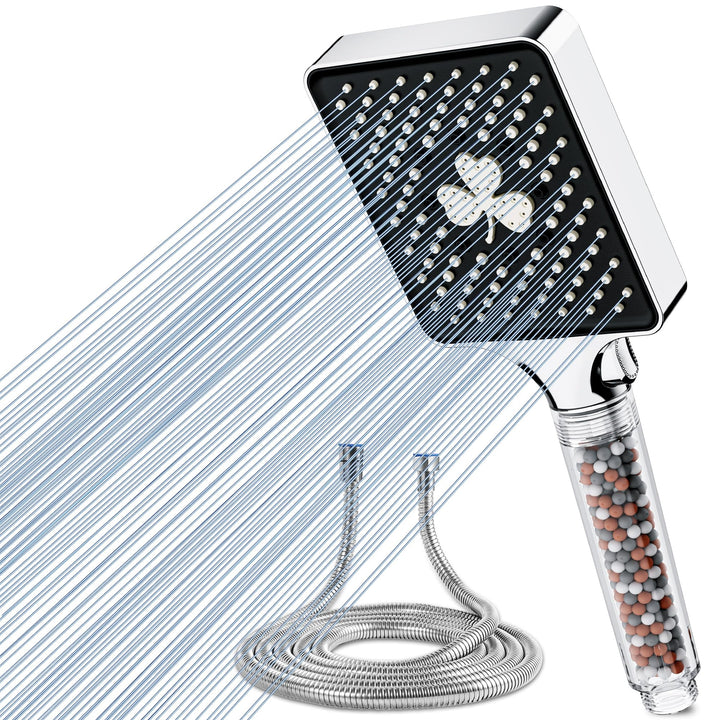 Magichome Duschkopf mit Schlauch 6 Strahlarten Handbrause Duschkopf mit Filter 3-Lagen-Filtration Mi