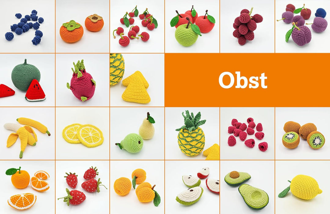 Häkel Köstlichkeiten - Amigurumis für Spielküche und Kaufladen: Buntes Obst und Gemüse mit einfachen