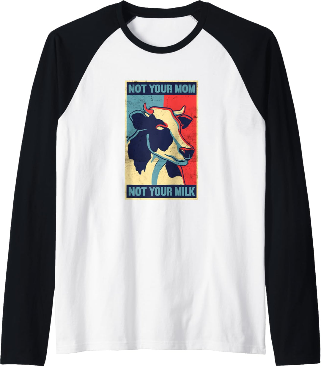 Not Your Mom Not Your Milk Veggie Vegetarisch Lustiges Vegan Raglan