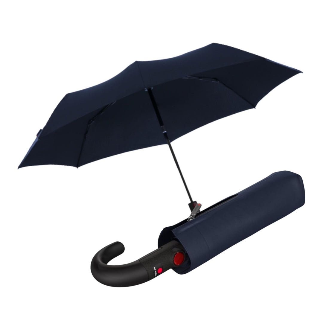 Knirps Taschenschirm T.260 Medium Duomatic Black - Automatisches Öffnen und Schliessen - winddicht -