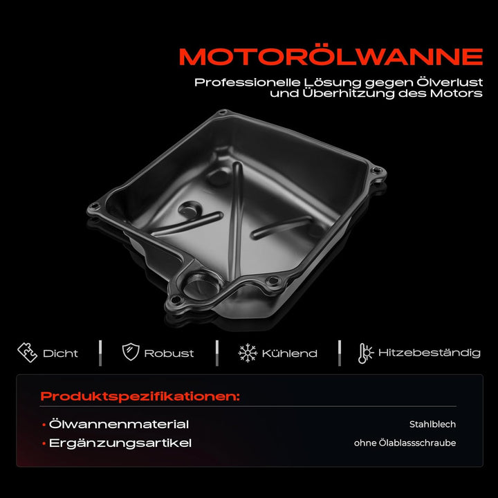 Ölwanne für Beetle Caddy III IV EOS Golf Plus Golf V VI VII J-e-t-t-a III IV P-a-s-s-a-t S-c-i-r-o-c