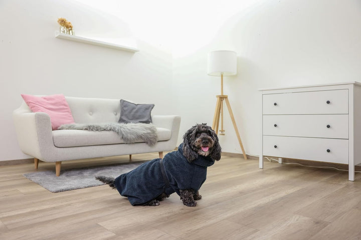 Kerbl Pet Bademantel für Hunde, blau, XL, Rückenlänge 70 cm navy XL, navy XL
