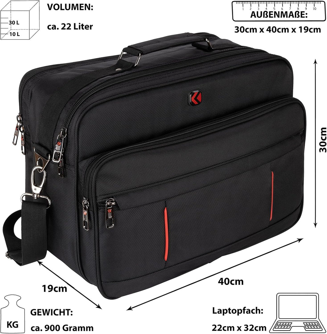 Arbeitstasche Umhängetasche Messenger Flugbegleiter Herrentasche XXL