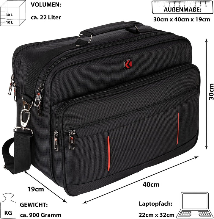 Arbeitstasche Umhängetasche Messenger Flugbegleiter Herrentasche XXL