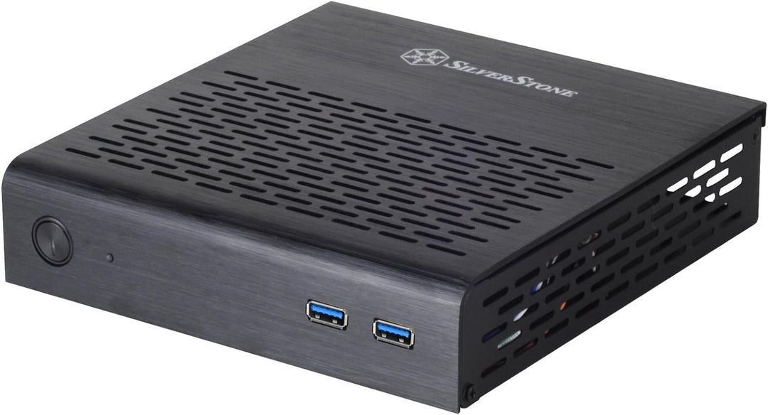 SilverStone SST-PT13B-USB3.0 - Petit Thin Mini-ITX Computer Gehäuse, USB 3.0, schwarz, SST-PT13B-USB