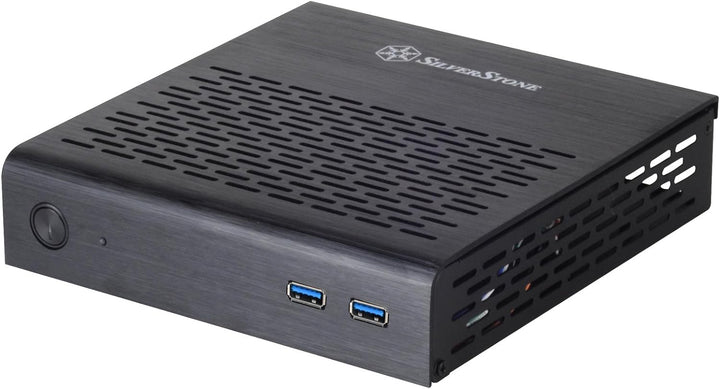 SilverStone SST-PT13B-USB3.0 - Petit Thin Mini-ITX Computer Gehäuse, USB 3.0, schwarz, SST-PT13B-USB