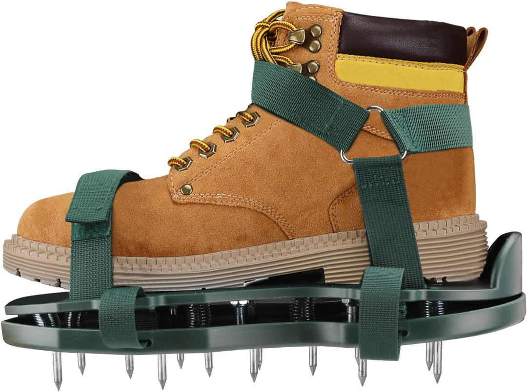 MIVOS Nagelschuhe - Rasenlüfter Schuhe - Rasenbelüfter, Vertikutierer - Aerifizierer für Rasenbelüft