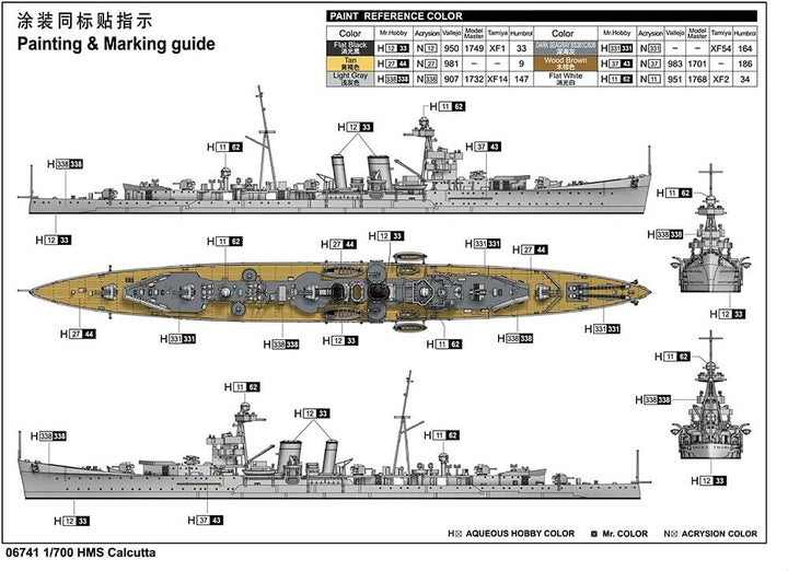 Trumpeter 06741 HMS Calcutta - massstab 1/700 - Modellbausatz