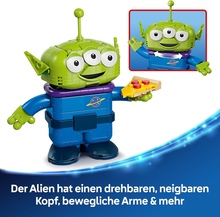 LEGO Disney and Pixar Toy Story Alien mit Pizza Planet Raketenfahrt - Raumschiff Spielzeug mit Alien