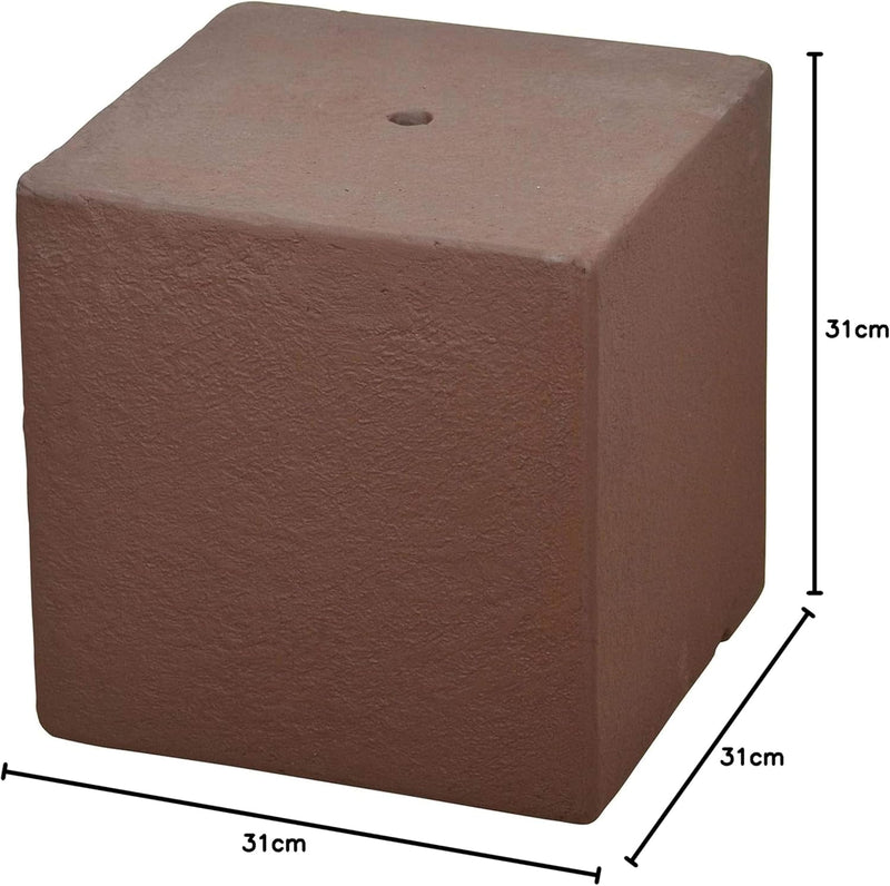 Heissner Sockel Cube Terrakotta
